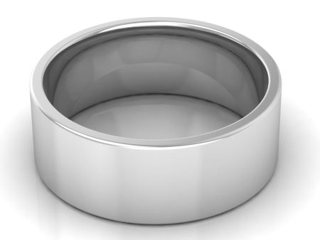 8.0 mm Comfort Fit Plain Wedding Band in 14KT, 18KT & Platinum Fashion