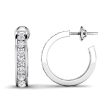 0.75-1.50 CT Round Cut Diamonds - Hoop and Drop Earrings on Sale