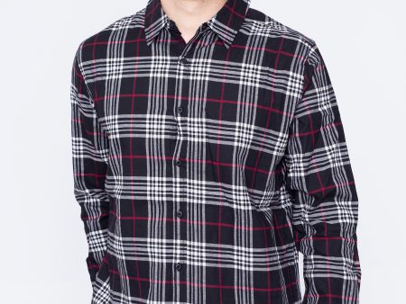 Urban Classics - Classic Checked Black Red - Shirt Online