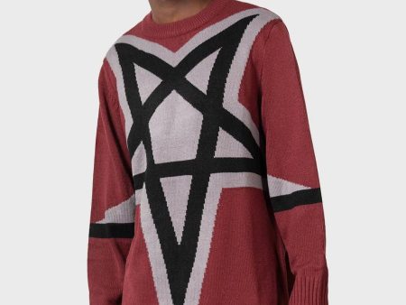 Killstar - Star Crux Knit Blood - Pullover For Discount