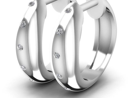 0.10 CT Round Cut Lab Grown Diamonds - Hoop &  Drop Earrings Online now