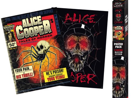 Alice Cooper - Skull Hat   Spider Chibi Set - Poster Discount