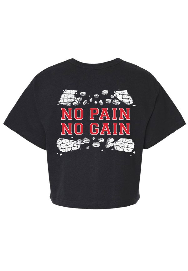 Lorna Shore - No Pain No Gain Solid Black Cropped - Girly For Discount