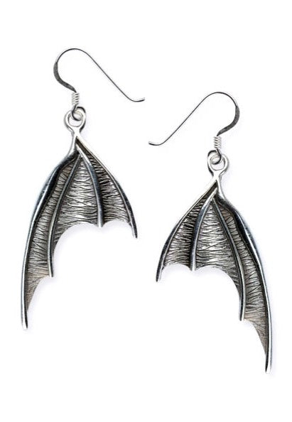 etNox - Bat Wings Silver - Earrings Hot on Sale