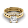 0.75-3.25 CT Round & Princess Cut Lab Grown Diamonds - Bridal Set For Sale