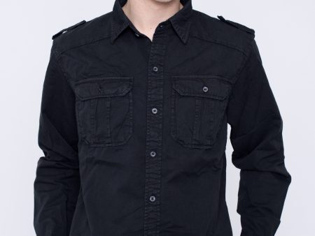 Surplus - M65 Basic Long Arm Black - Shirt Fashion