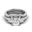 1.55-4.05 CT Round & Princess Cut Lab Grown Diamonds - Bridal Set Online