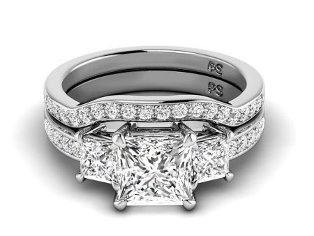 1.55-4.05 CT Round & Princess Cut Lab Grown Diamonds - Bridal Set Online