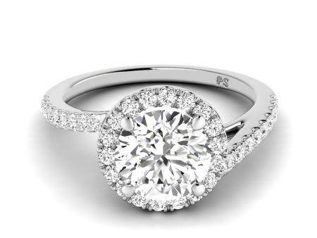 0.85-3.35 CT Round Cut Lab Grown Diamonds - Halo Ring Fashion