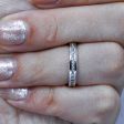 Affordable 0.45 CT Princess cut Diamond Wedding Band in Platinum Online Hot Sale