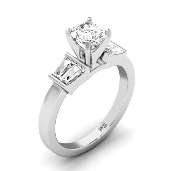 0.90-3.40 CT Taper & Round Cut Lab Grown Diamonds - Engagement Ring Online Sale