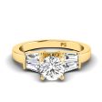 0.90-3.40 CT Taper & Round Cut Lab Grown Diamonds - Engagement Ring Online Sale